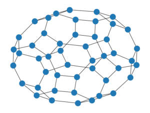 Truncated cuboctahedral graph, generated by the good embedding
