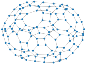 Truncated icosidodecahedral graph, generated by the good embedding
